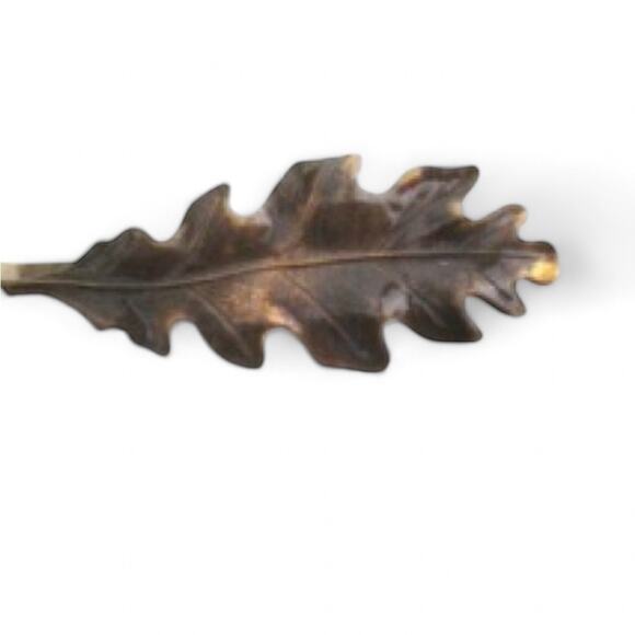 Boho Leaf Hair Pin Brown Metallic Bobby Pin Autumn Wedding Hair Accessory - Picture 2 of 2